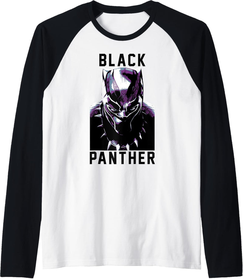 Marvel Black Panther Avengers Stare Collegiate Raglan