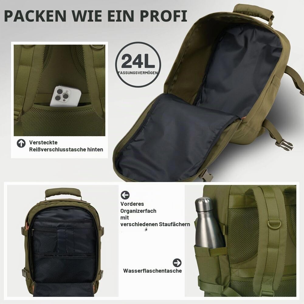 Cabin Max Metz 24L Handgepäck Tasche 40x30x20 cm – Bordgepäck für Ryanair, Wizz Air, EasyJet, Eurowi