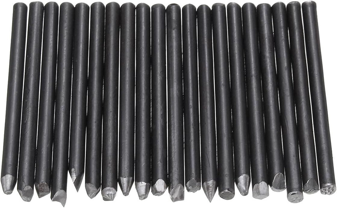 GOZAR 20 Stücke Assorted Punches Für Schmuck Blume Stempel Stempel Stamp Stanzwerkzeuge