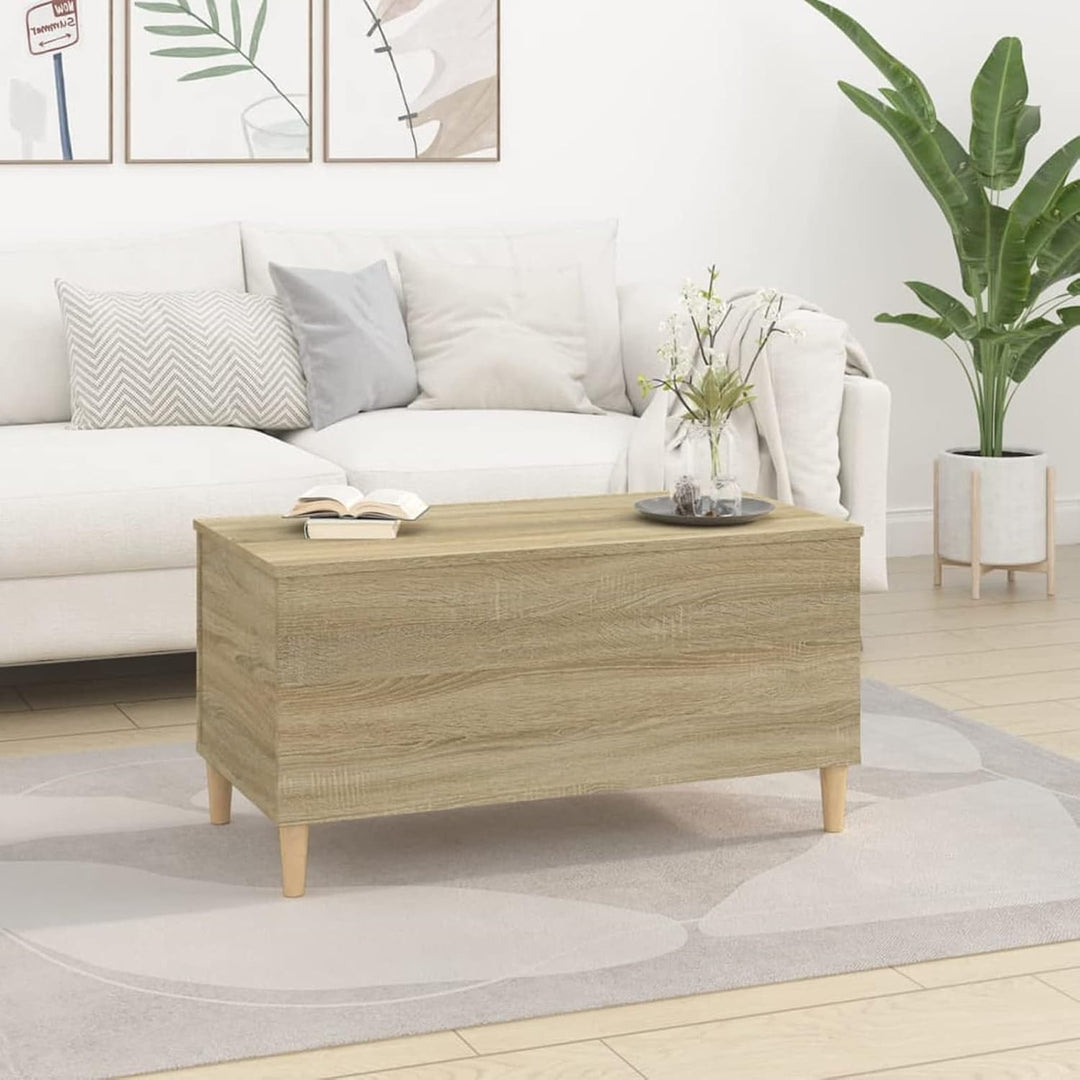 Tidyard Couchtisch Kaffeetisch mit Höhenverstellbar Beistelltisch mit Ablagefach Sofatisch Wohnzimme