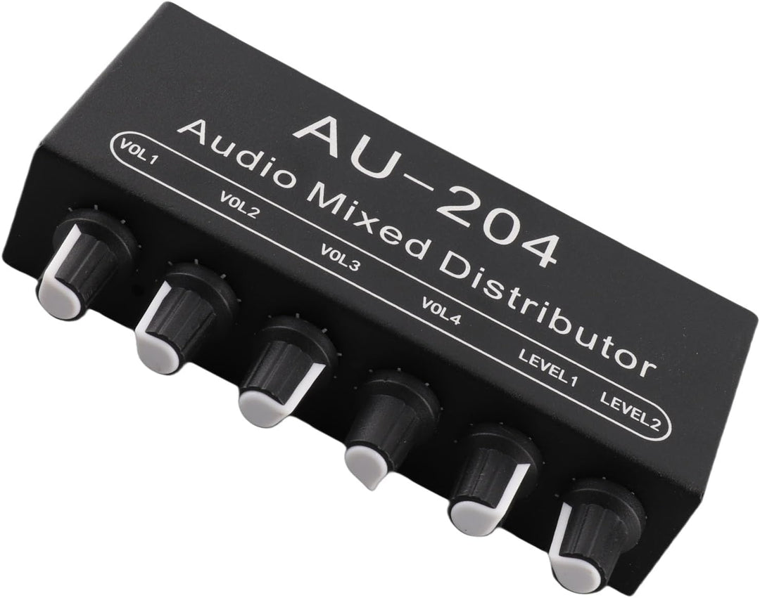 2 in 4 Out 3,5 Mm Stereo Audio Switch Stereo Audio Splitter Box Mini Vorverstärker Kopfhörerverstärk