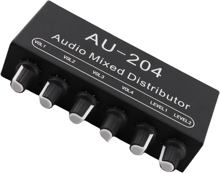 2 in 4 Out 3,5 Mm Stereo Audio Switch Stereo Audio Splitter Box Mini Vorverstärker Kopfhörerverstärk