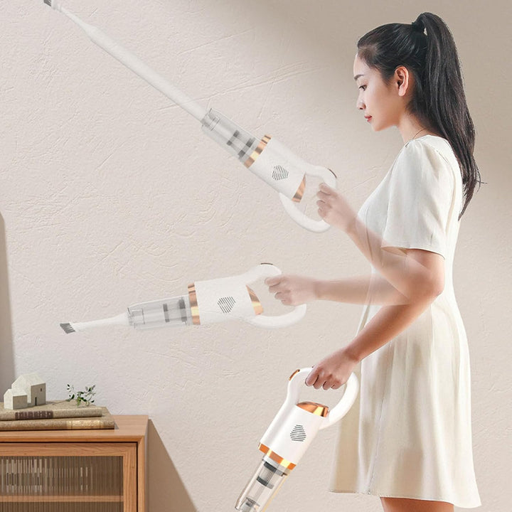 Yunir Akku-Staubsauger, Handstaubsauger mit Aufrechtem Stab, 2-in-1-Saugen und Wischen mit Bodenbürs