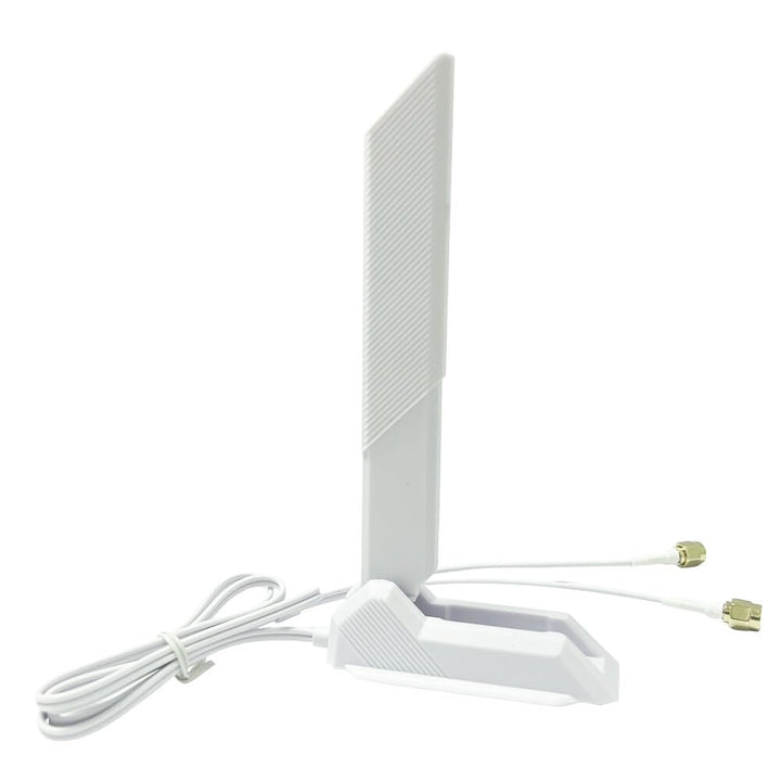 JINTAI High Gain 9dBi Tri-Band WiFi 6E Antenne mit Magnetfuss für ASUS für PC Desktop Computer - Omn