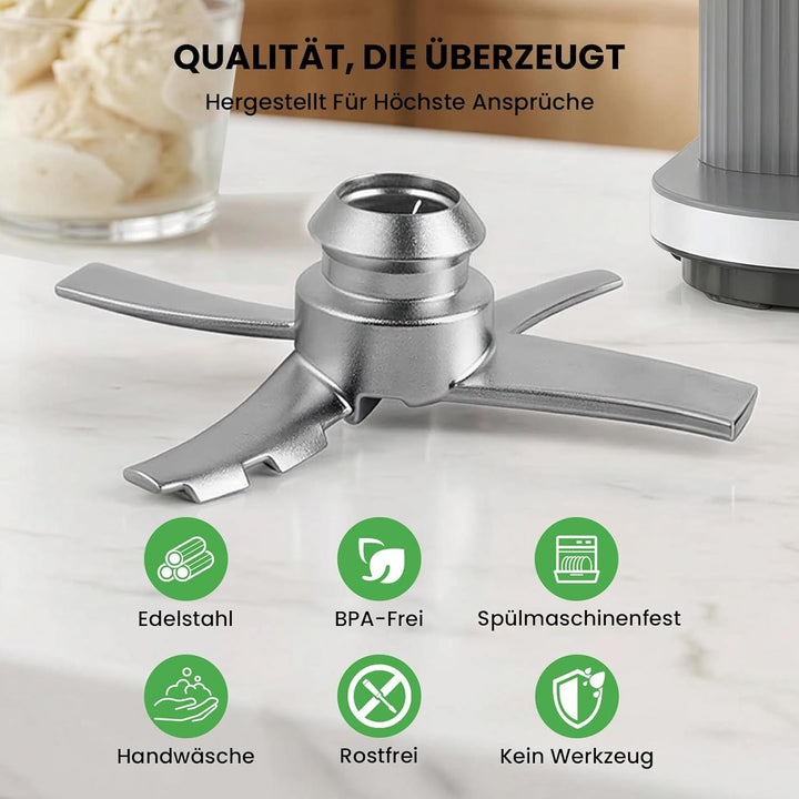 GEEKHOM Ersatz-PaddelKlinge Zubehör für Eismaschine: kompatibel mit Ninja NC700, abnehmbare Edelstah