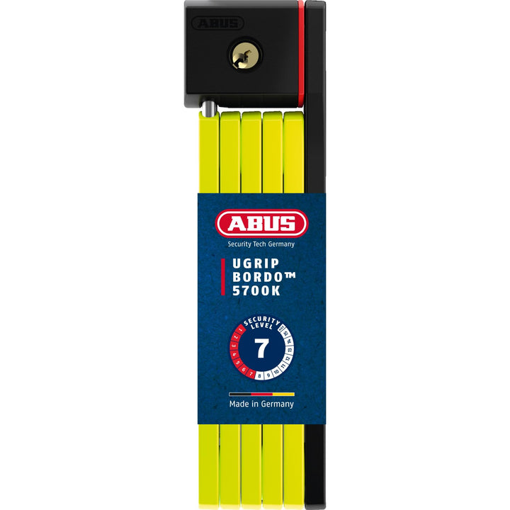 ABUS Faltschloss Bordo uGrip 5700K SH mit Halterung - Fahrradschloss mit 5 mm starken Stäben - ABUS-