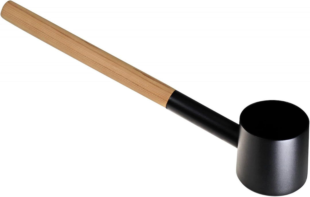 Saunaset Nova Saunakelle mit 5 L Aufgusseimer aus Aluminium Schwarz
