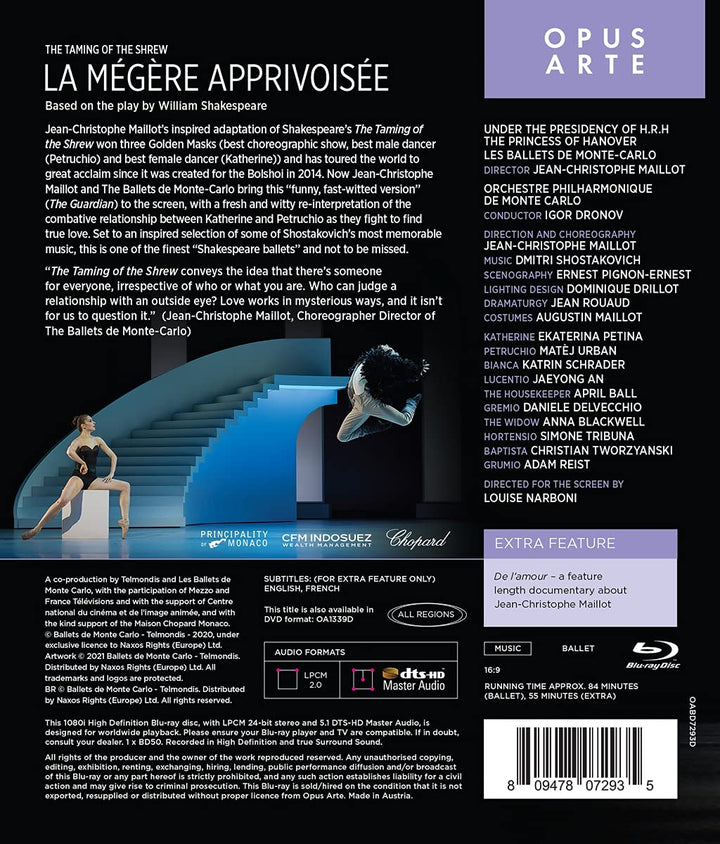 La Megere Apprivoisee, Blu-ray