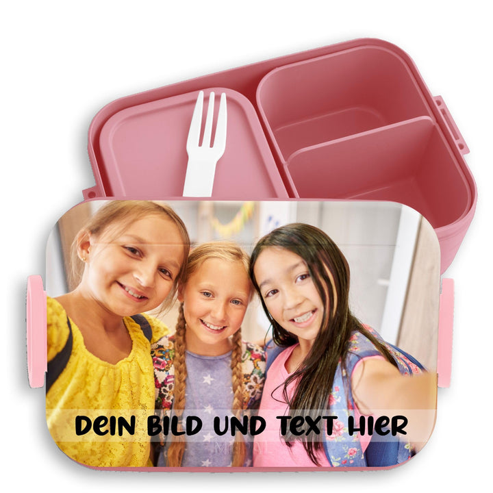 Kinder Bento Box Midi für Mepal Bentobox - Brotbox Dein Bild und Text I Custom Text und Foto Lunchbo