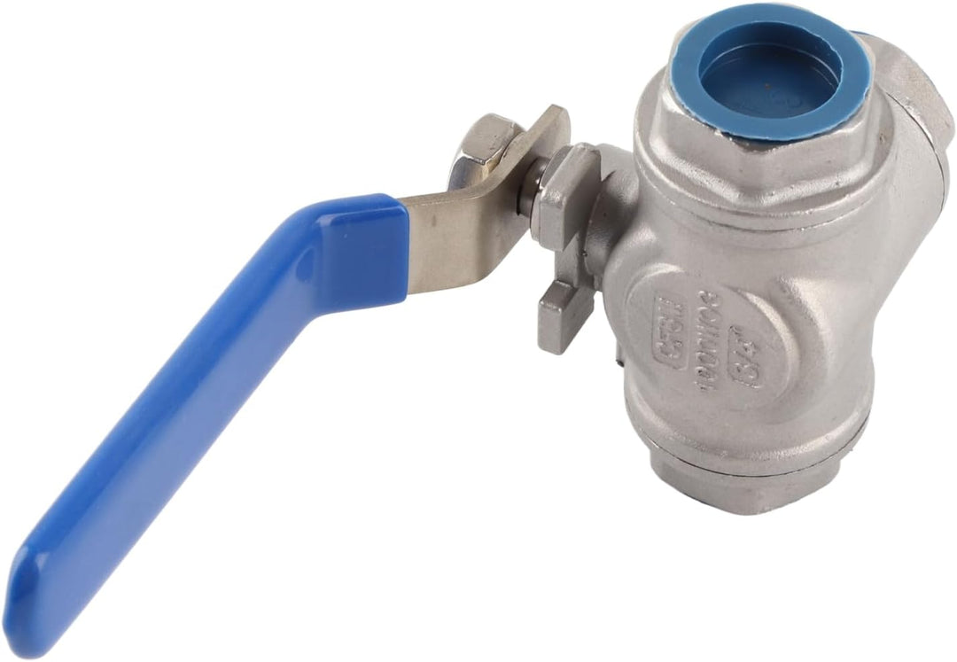 Edelstahl Kugelhahn SUS304 Drei-Wege-T-Typ Innengewinde Rohr Kugelhahn 3/4"DN20 DN20 3/4", DN20 3/4"