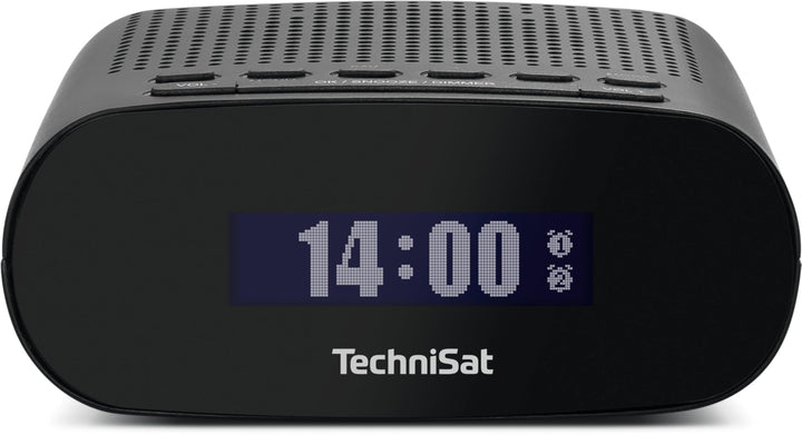 TechniSat TECHNIRADIO 50 - Kompakter Radiowecker (DAB+, UKW Wecker mit grossem LCD-Display, Dual-Ala
