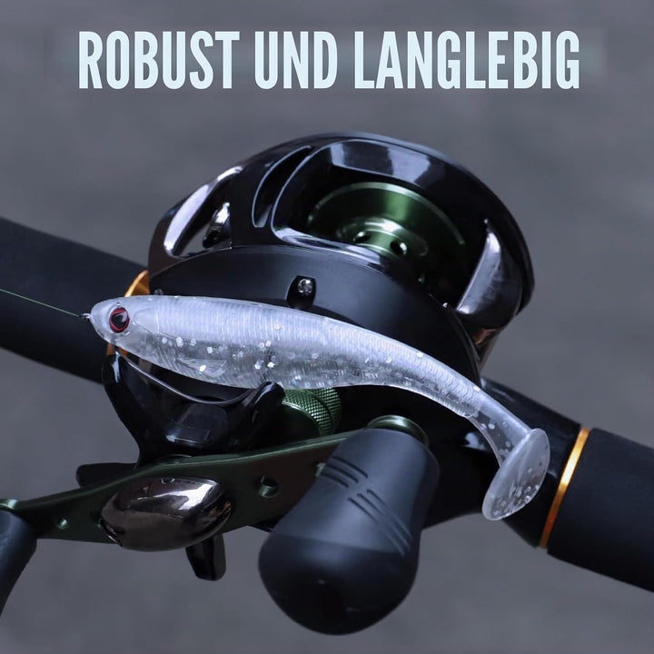 TRUSCEND Paddel Schwanz Angelköder für Bass Forelle Crappie Mehrzweck Swimbaits gut gemacht Weicher
