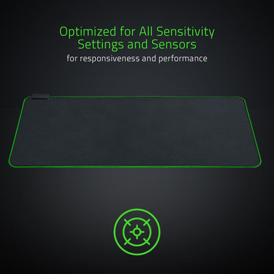 Razer Goliathus Extended Chroma - Extra grosse weiche XXL Gaming Maus-Matte mit RGB Beleuchtung (Kab