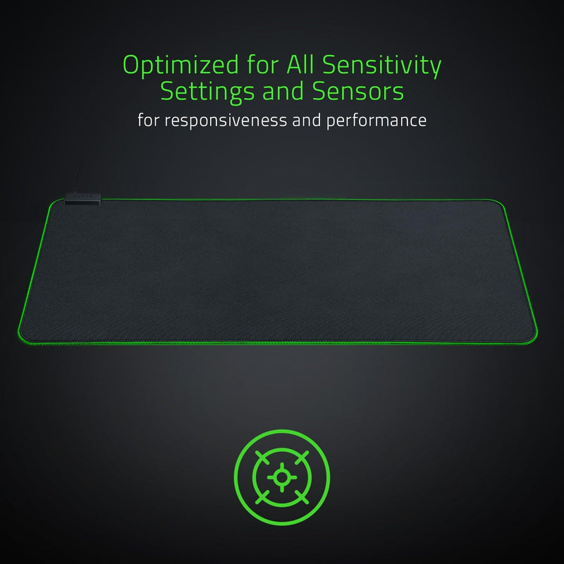 Razer Goliathus Extended Chroma - Extra grosse weiche XXL Gaming Maus-Matte mit RGB Beleuchtung (Kab