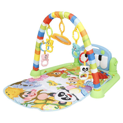 XUANYU Baby-Spielmatte, Spieldecke mit Spielbogen, Spielmatte Baby Faltbar, Lernspielzeug ab 0 Monat