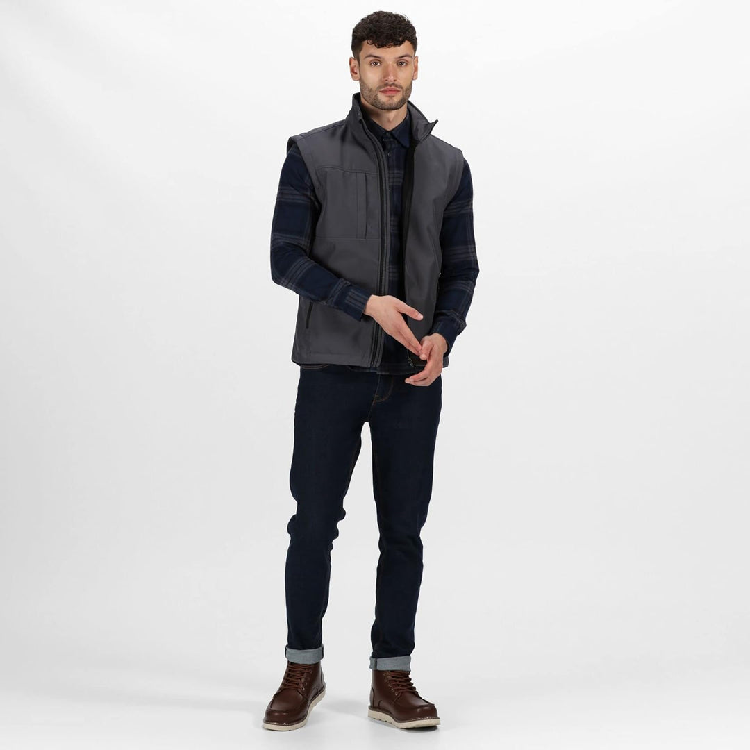 Regatta TRA848 74495 Professionelle Octagon II 3-lagige wasserdichte Softshell-Bodywarmer, Marinebla
