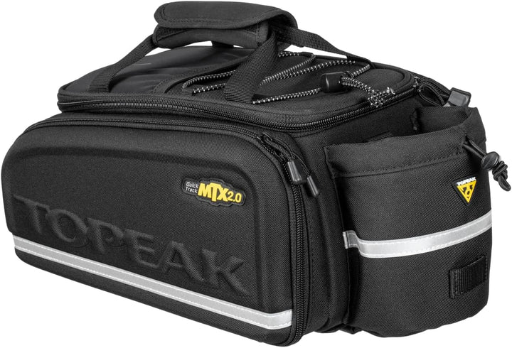 Topeak MTX TrunkBag EXP (MTX 2.0) mit TrunkLock – 16,6 L Gepäckträgertasche mit QuickTrack-System, a