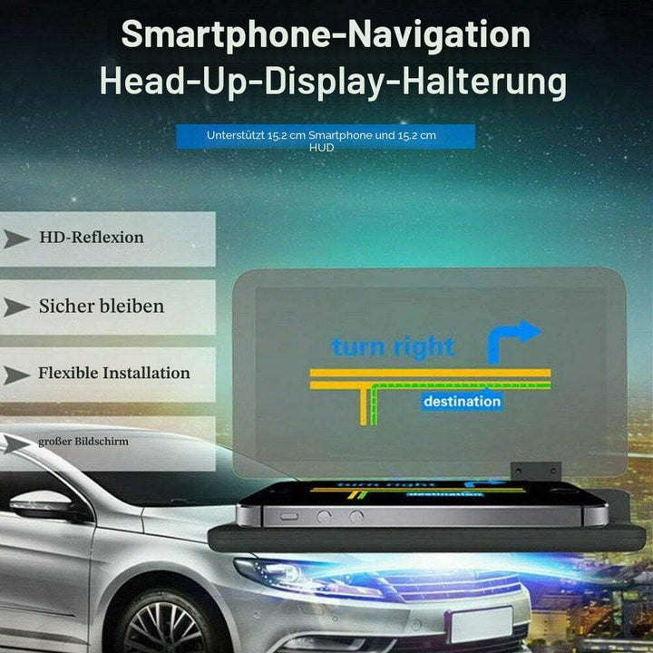 Riloer 6 Zoll Universal Auto HUD Display mit GPS Navigation Halterung