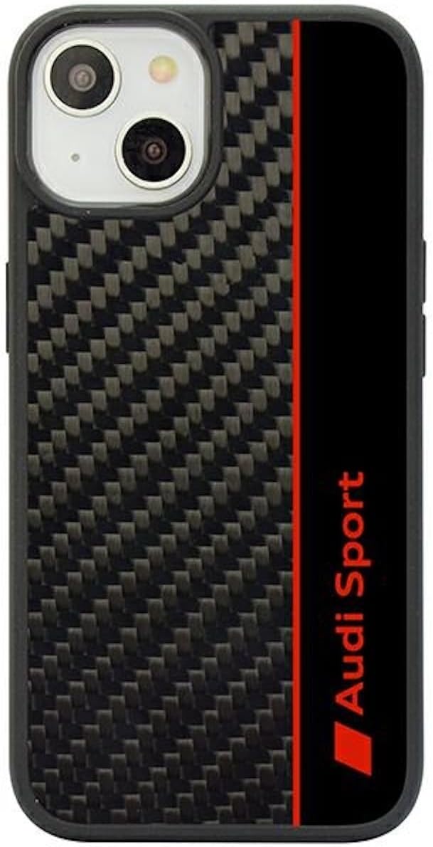 Audi Sport Handyhülle - Kompatibel mit iPhone 14 - Stossabsorbierende Hülle mit Carbon - mit präzise