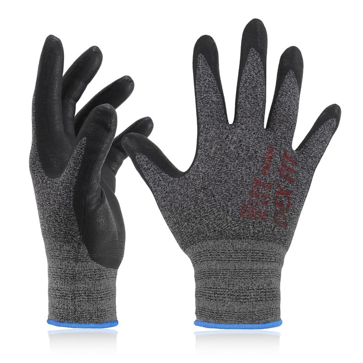 DEX FIT Nitrilschaum Arbeitshandschuhe FN330; 3D-Komfort, Dehnbare Passform, Griff, Dünn und Leicht,