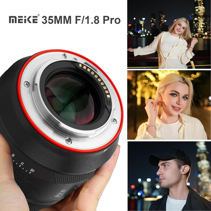 Meike 35 mm F1.8 Vollformat-AF-STM-Objektiv, Weitwinkel, Autofokus, Feste Prime-Porträtobjektive für