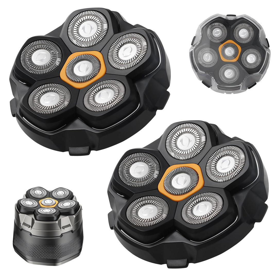 2pcs Magnetische 6 Blade Head Shaver Ersatzköpfe für DOAO JoyKoi Solimpia Singphere AEXIRI Head Shav
