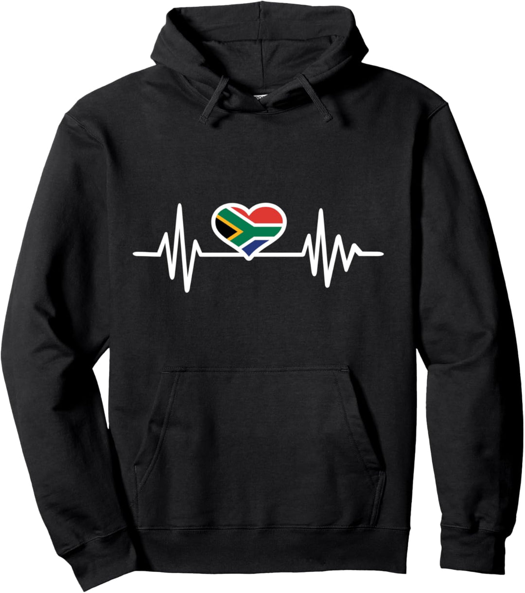 Südafrika Herzschlag Pullover Hoodie