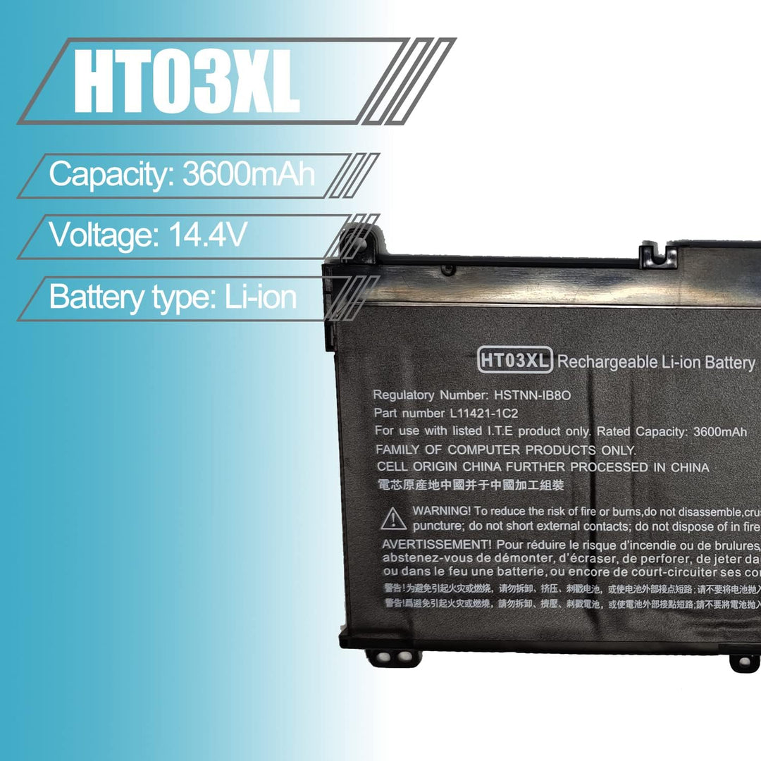 FengWings® HT03XL HSTNN-IB8O L11421-IC2 Akku, Ersatzen für HP Pavilion 14-CE 14-CF 14-CK 14-cm 14-DH
