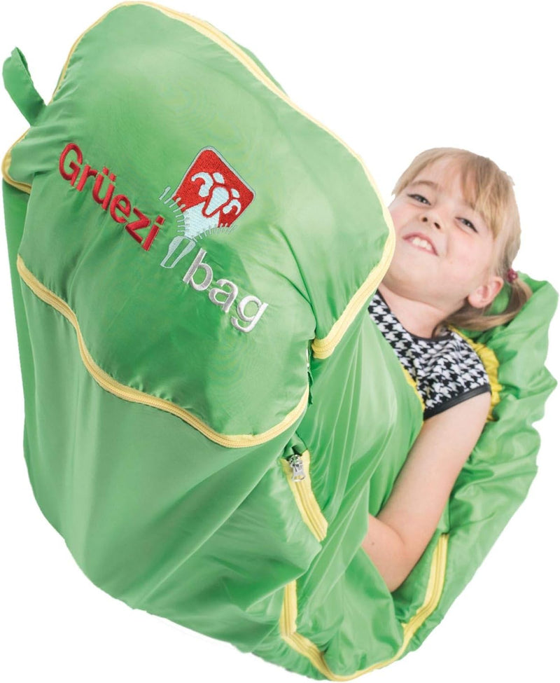 Grüezi bag Kids Grow Colorful Mitwachsender Kinder Schlafsack, Körpergrösse 100-150 cm, Mumienschlaf