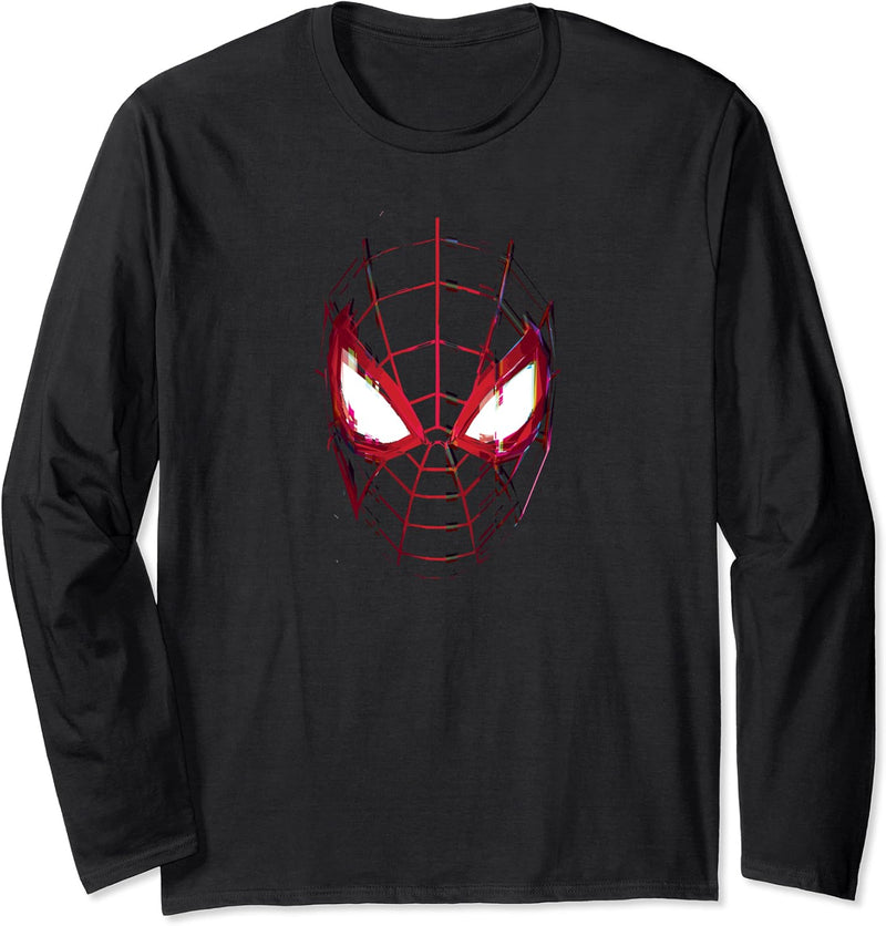 Marvel Spider-Man: Miles Morales Game Spidey Mask Langarmshirt