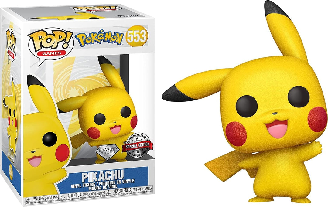 Pokemon 553 - Pikachu Waving Diamond Glitter Special Edition