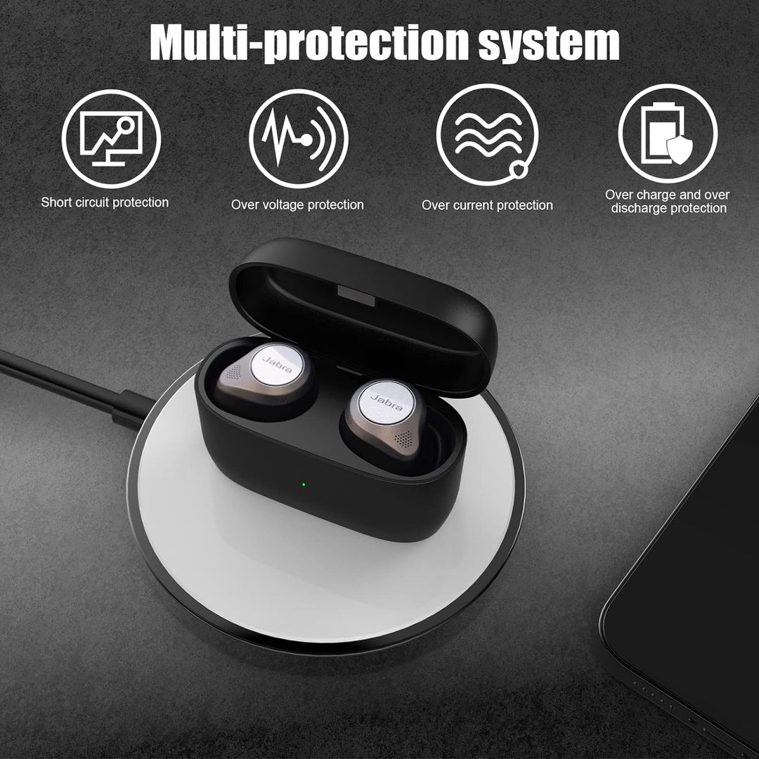 Kabellose Ladecase kompatibel mit Jabra Elite 85t, Ersatz Ladecase für Jabra 85t Wireless Charger Ca