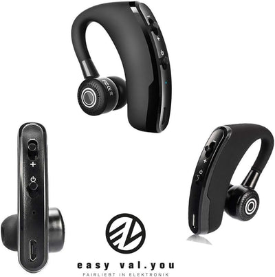 Bluetooth Headset 4.1 für Handy EIN Ohr einseitig - happyset - zum Telefonieren mit Mikrofon 11 8 xs