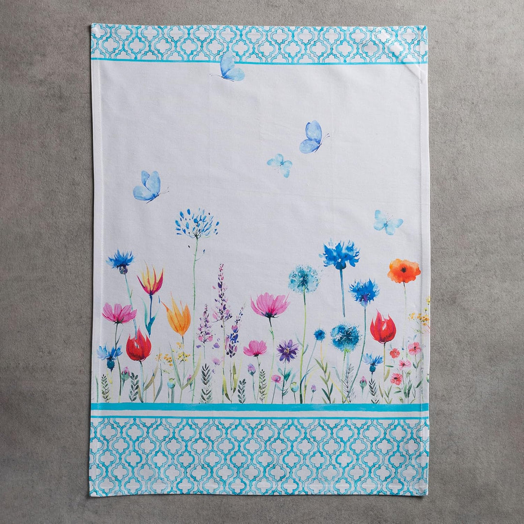 Maison d' Hermine Flower in The Field 100% Baumwolle Set von 3 Multi-Purpose Küchenhandtuch | Bar Ha