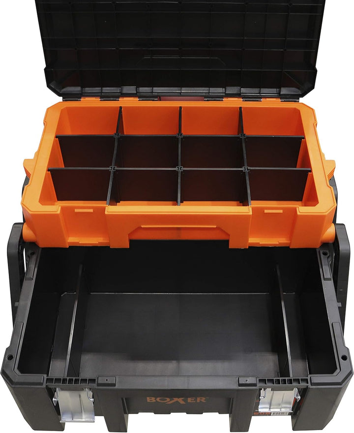 BOXER® Werkzeugkasten leer Kunststoff 58cm – Werkzeugkiste leer Kunststoff mit Aluminiumgriff – Tool