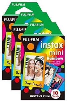 Fujifilm Instax Mini Rainbow Fotofilm, 30 Stück