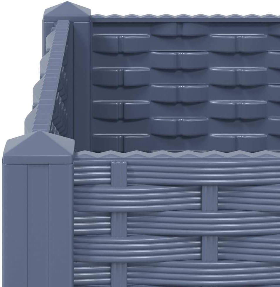 vidaXL Hochbeet Blumenkasten Gartenbeet Pflanzkasten Gemüsebeet Pflanzbeet Frühbeet Blumenbeet Pflan