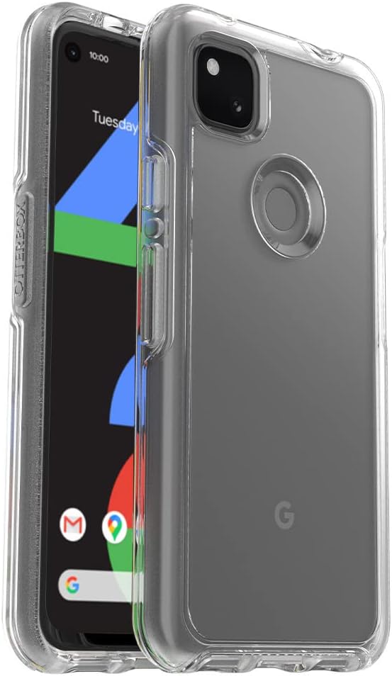OtterBox Symmetry Clear Hülle für Pixel 4a, stossfest, sturzsicher, schützende dünne Hülle, 3x getes