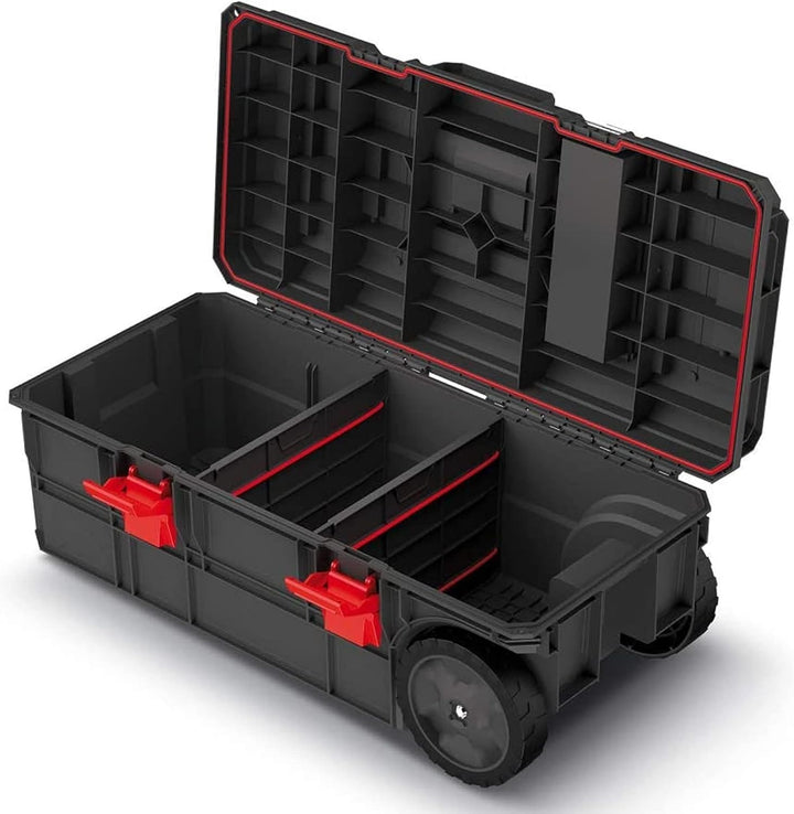 Rollende Werkstatt Werkzeugkasten Werkzeugkiste Werkzeugwagen Werkzeugbox mit Trennwänden Ladefähigk