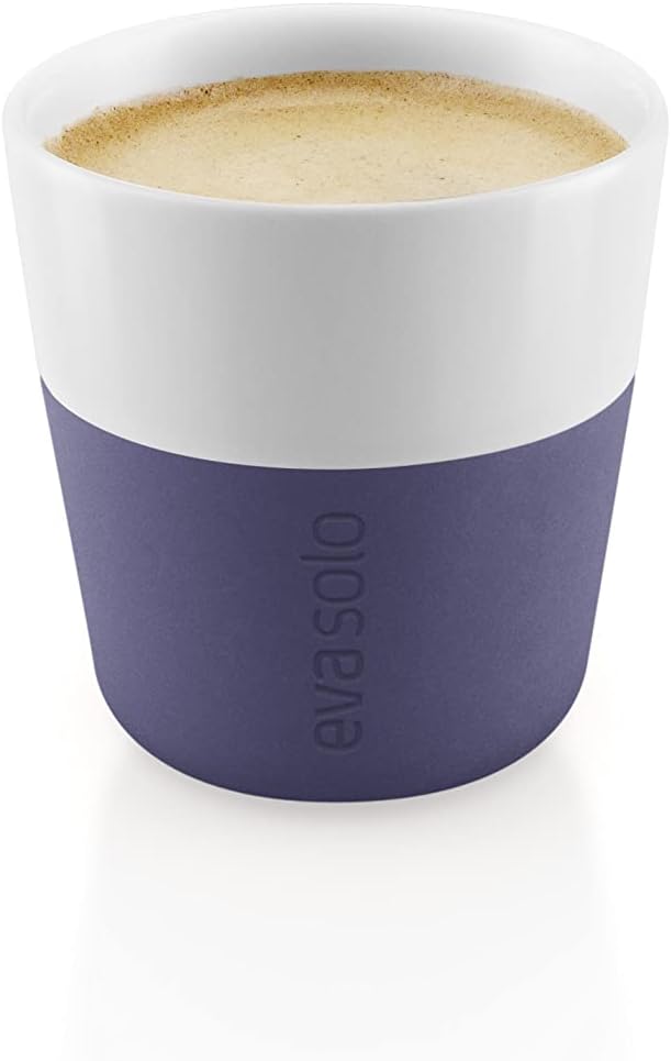 EVA SOLO | Espresso Becher | 80 ml | Gut zu halten durch Silikonbeschichtung | Spülmaschinenfest | V