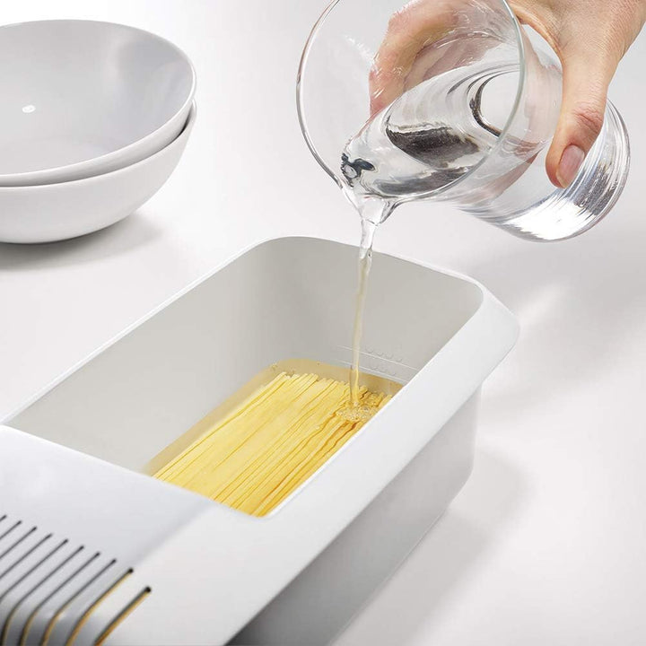 Mikrowellen-Nudelkocher, Mikrowellengeeigneter Spaghetti-Abtropfer, Schnelles Nudelboot mit Siebsyst