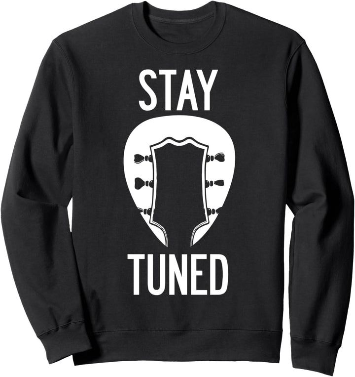 Lustige Gitarre Bleiben Sie gestimmt Vintage-Musik-Geschenk Sweatshirt