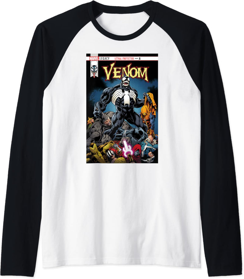 Marvel Venom Lethal Protector Comic Cover Raglan