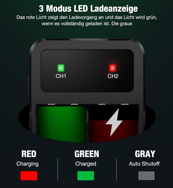 Akku für Xbox One/Series X&S Controller, 2 Stück 5520mWh Akku (2x2550mAh) Hoher Kapazität Batterien,