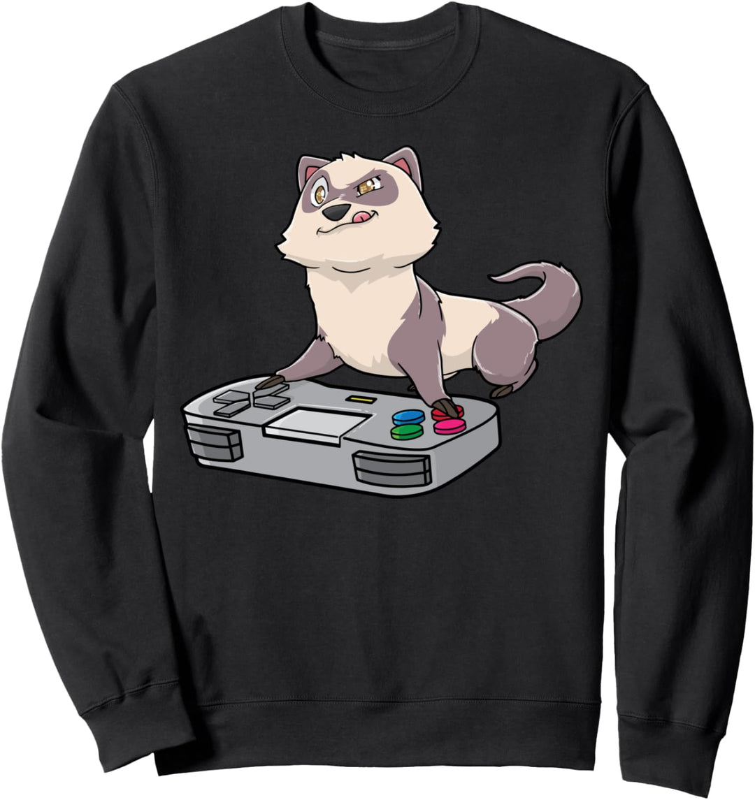 Frettchen Anime Gaming Gamer Kawaii Sweatshirt