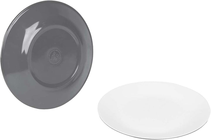 Bo-Camp - Geschirrset - 100% Melamin - 16-teilig - Grau