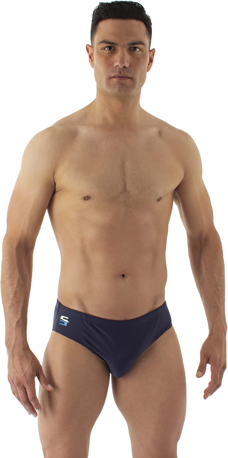 SEAC Herren Skin Badehose für Schwimmtraining, Schnell trocknend XL Blau, XL Blau