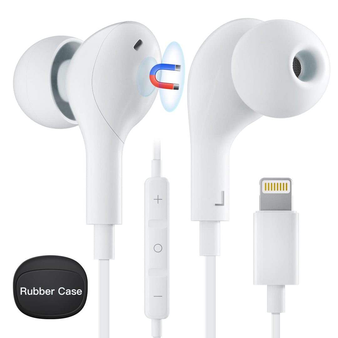 iPhone Kopfhörer mit Kabel - Lightning Kopfhörer mit Kabel In Ear Kopfhörer Lighting Anschluss Mikro