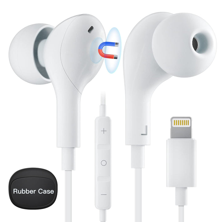 iPhone Kopfhörer mit Kabel - Lightning Kopfhörer mit Kabel In Ear Kopfhörer Lighting Anschluss Mikro