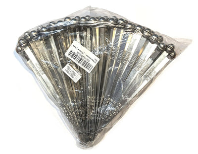 100 Plomben aus Metall von HIMEN | fortlaufend nummeriert | BMS-215F | Verschluss | Container | Seal